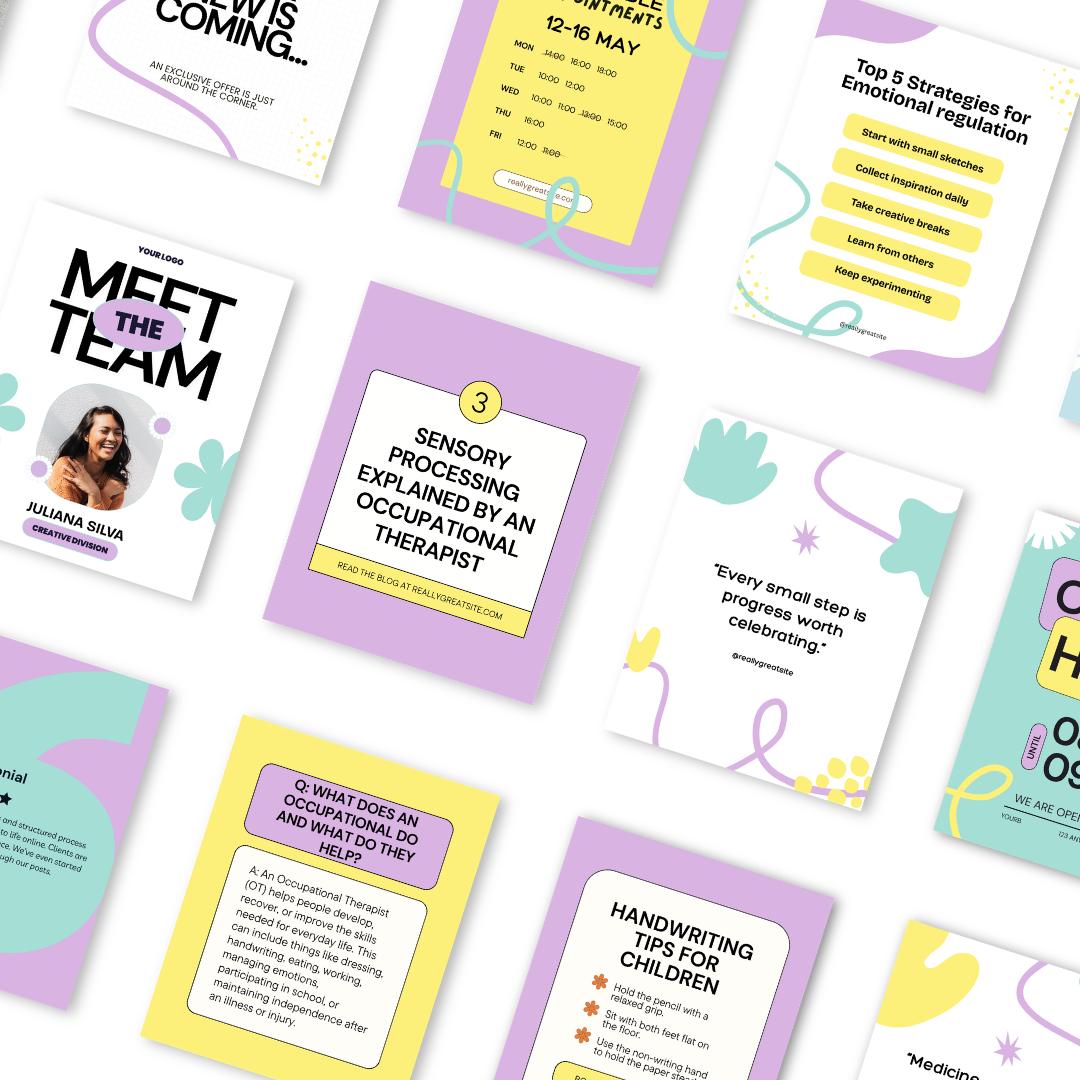 Occupational Therapist Instagram Post Templates