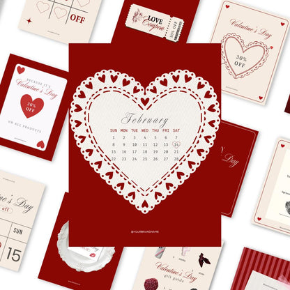 Valentine's Day Social Media Templates – Instant Download - preview 6
