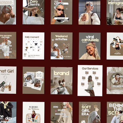 Neutral Aesthetic Instagram Coaching Templates - preview 3