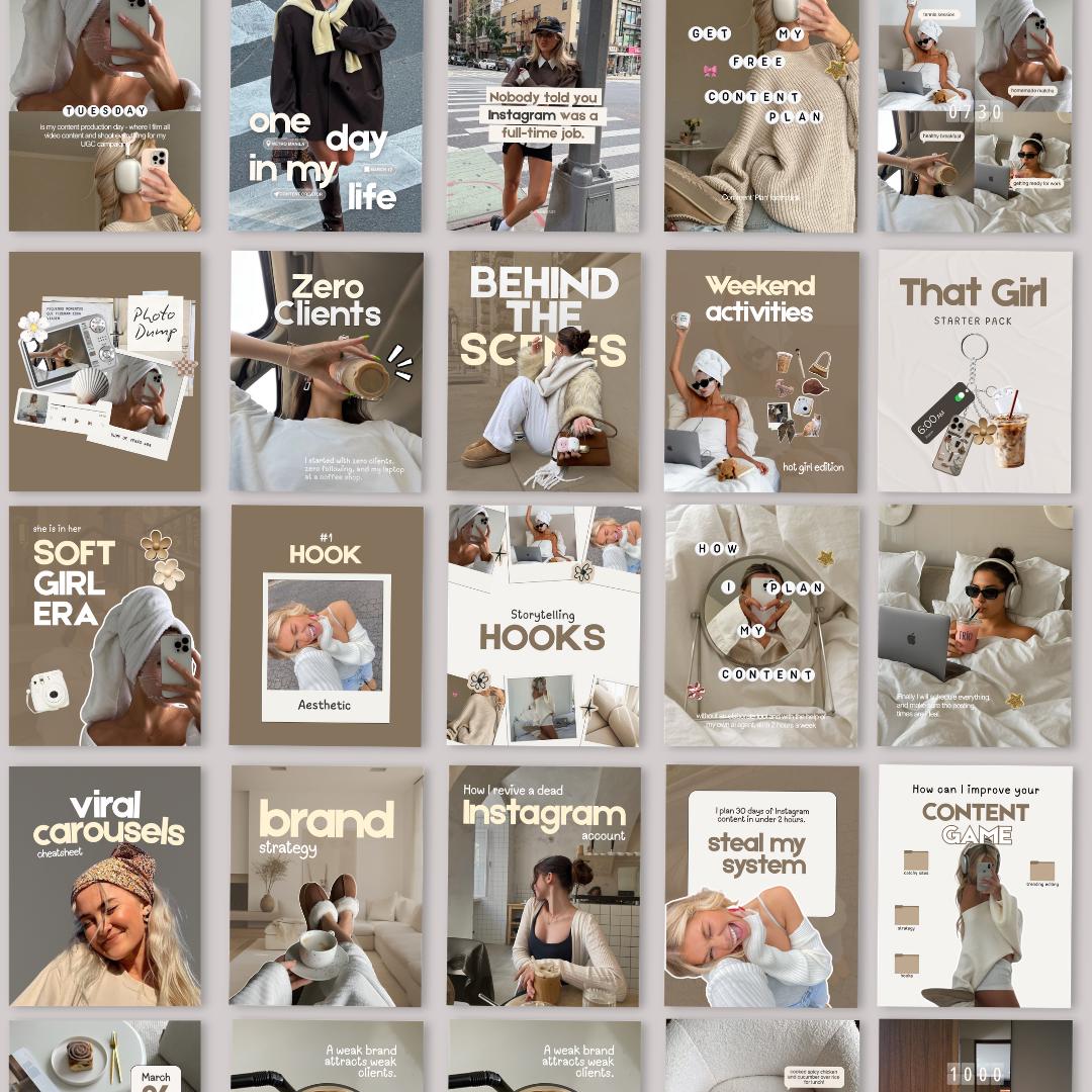 Neutral Aesthetic Instagram Coaching Templates - preview 8