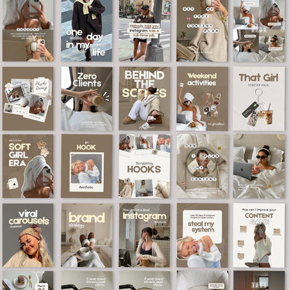 Neutral Aesthetic Instagram Coaching Templates - preview 8