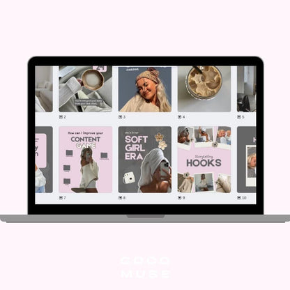 Pink Grey Aesthetic Instagram Coaching Templates - preview 2