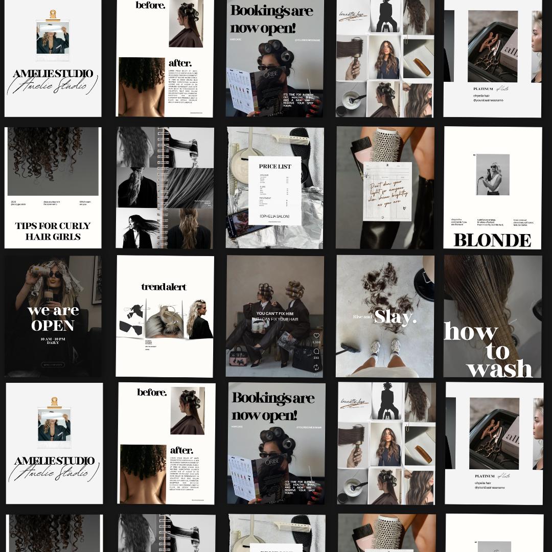 Hairstylist Templates | Hairdresser Instagram Post - preview 7