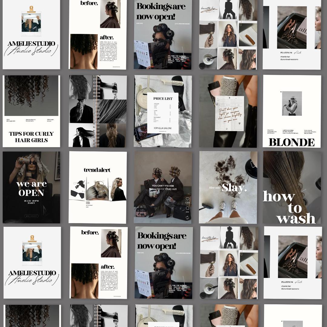 Hairstylist Templates | Hairdresser Instagram Post - preview 3