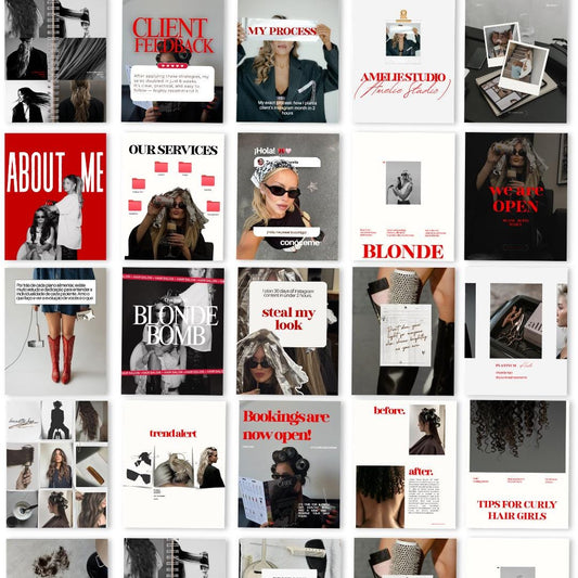 Luxury Hair Stylist Instagram Templates