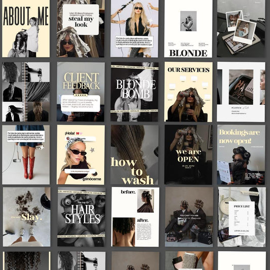 Hair Salon Instagram Bundle Templates