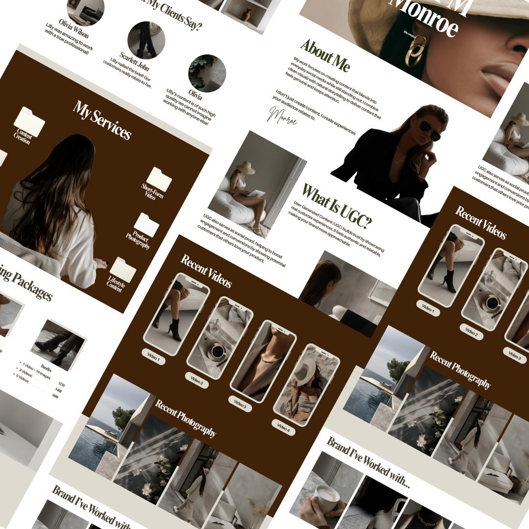 UGC Portfolio Template Canva - preview 5