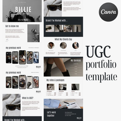 UGC Portfolio Template Canva
