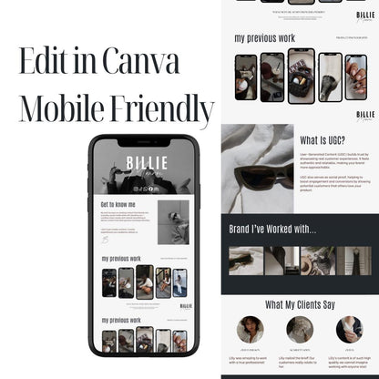UGC Portfolio Template Canva - preview 3