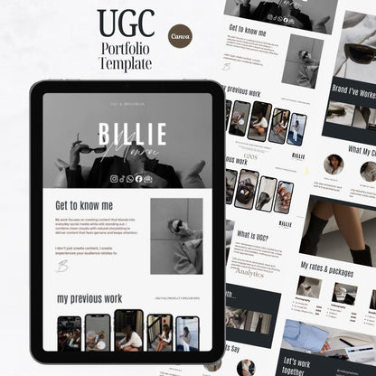 UGC Portfolio Template Canva - preview 5