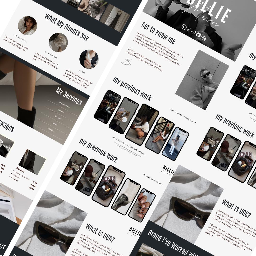 UGC Portfolio Template Canva - preview 4