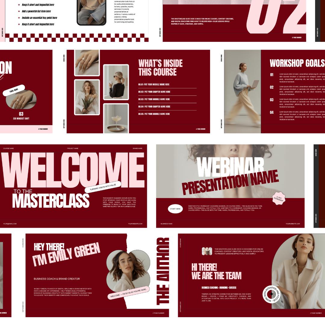 Masterclass Slide Deck Template