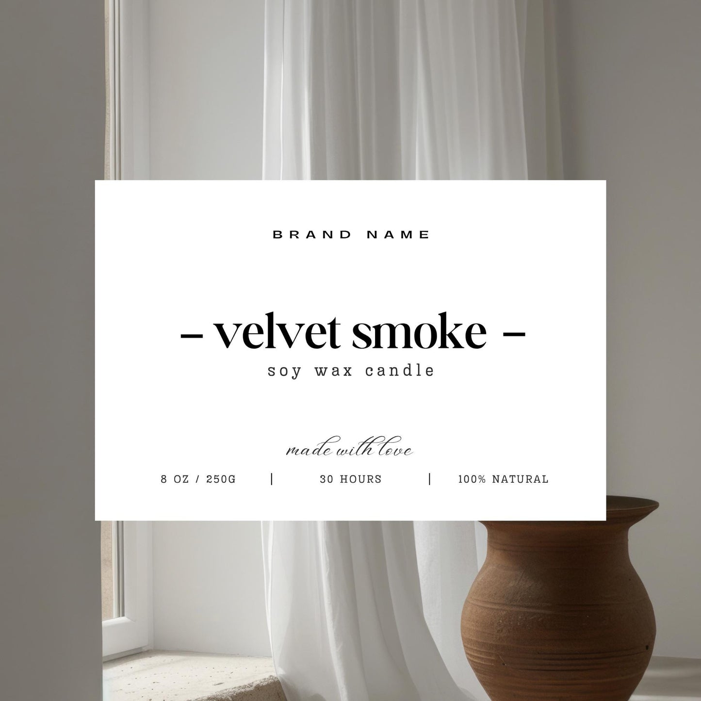 Editable Candle Label Bundle - preview 5
