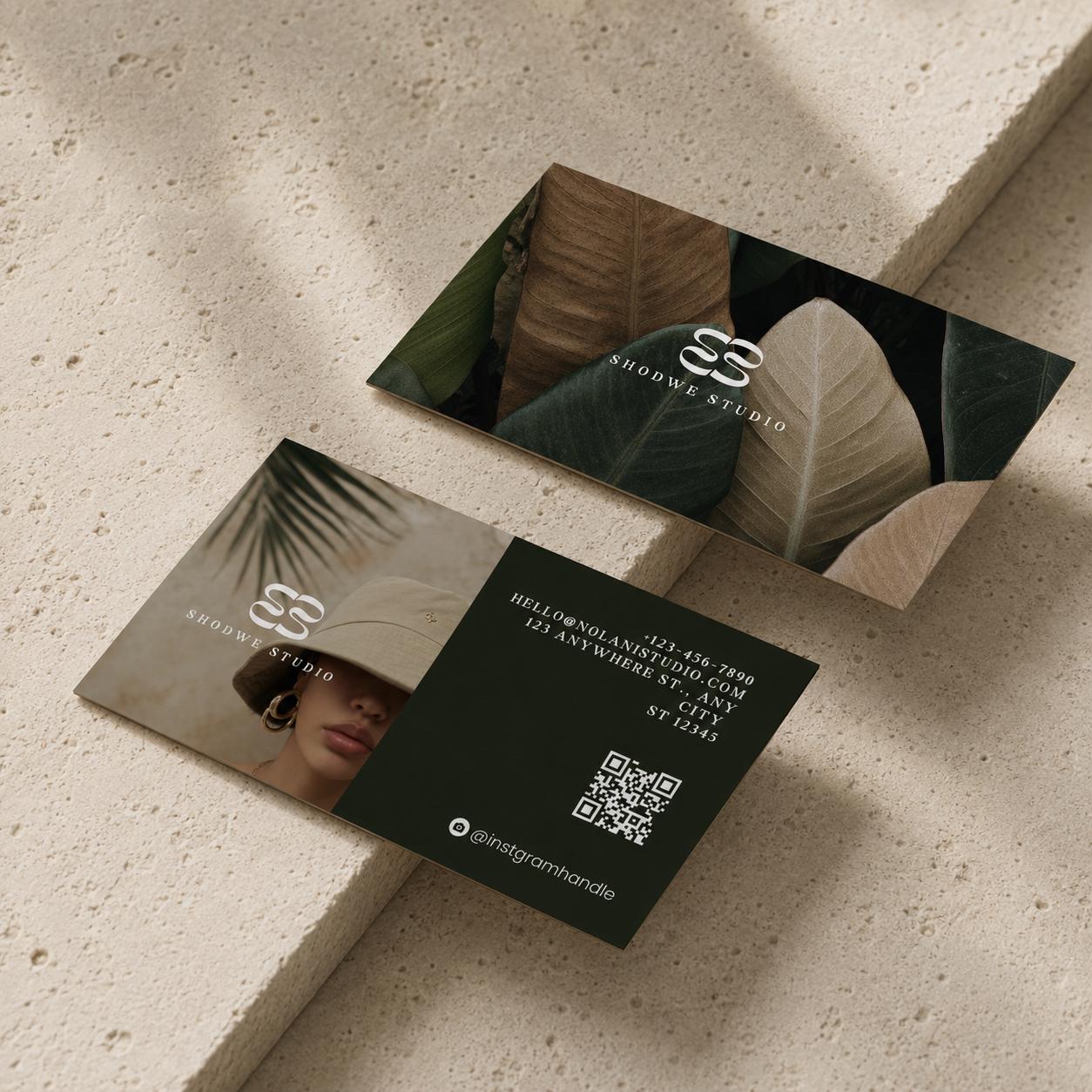 Editable Business Card Template Canva - preview 2