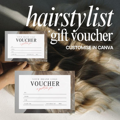 Editable Hair Salon Gift Voucher Template
