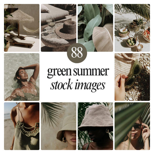 Boho Stock Photos | 88 Earthy Green Summer Aesthetic