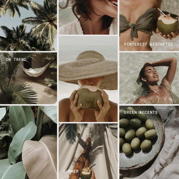 Boho Stock Photos | 88 Earthy Green Summer Aesthetic - preview 6