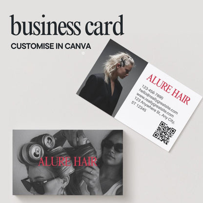 Modern Hair Stylist Business Card Template - preview 2
