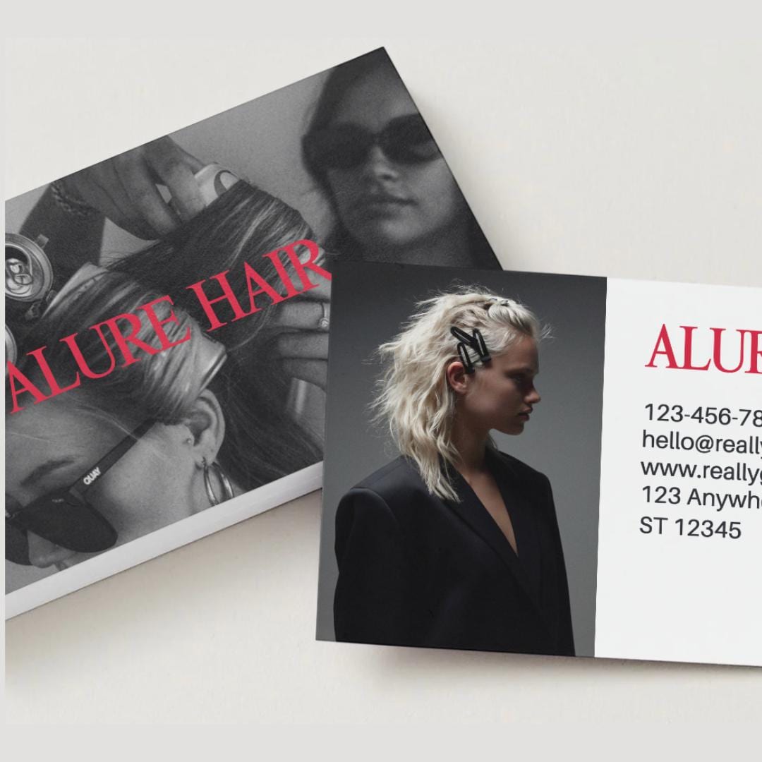 Modern Hair Stylist Business Card Template