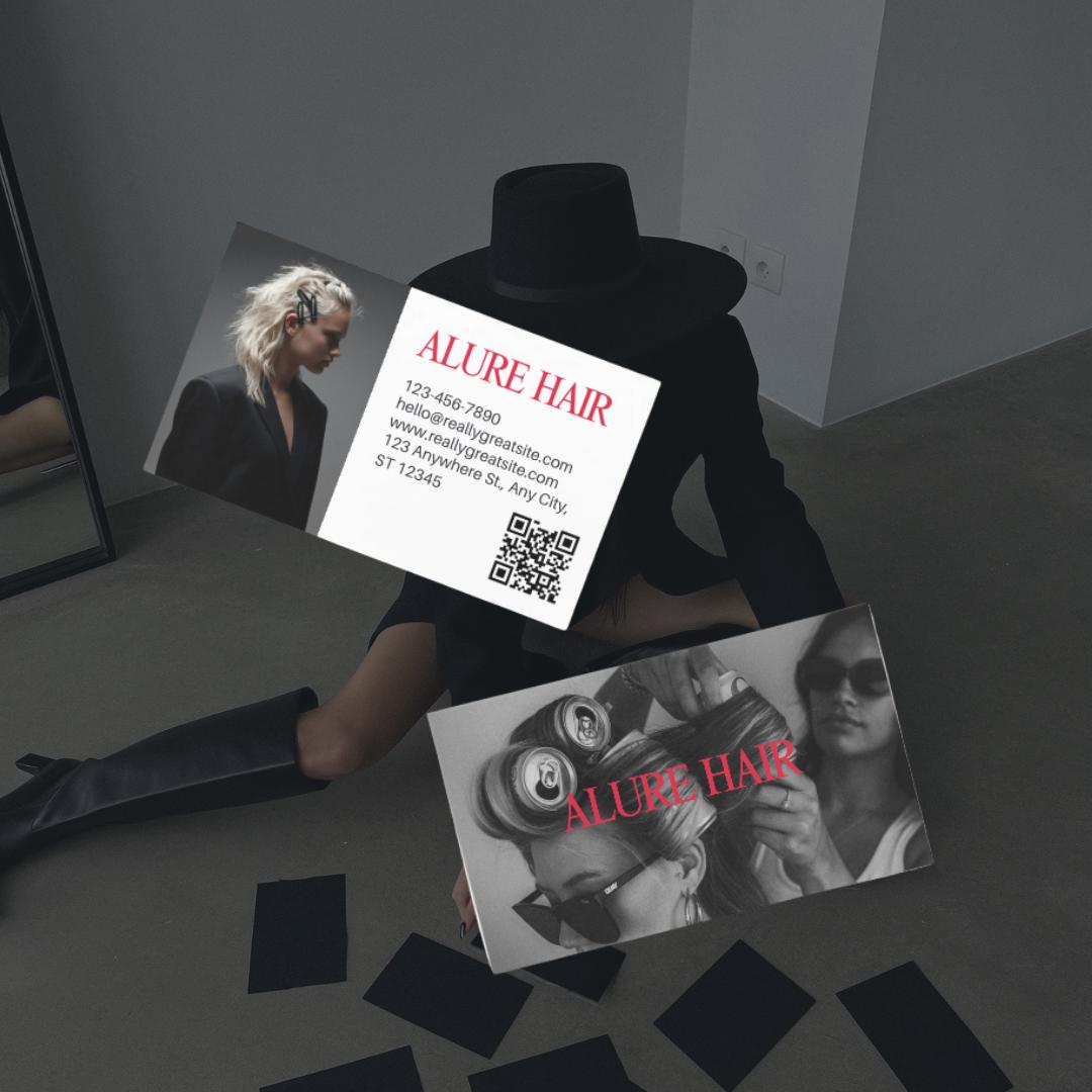 Modern Hair Stylist Business Card Template - preview 3
