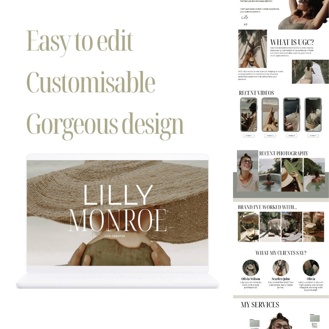 UGC Portfolio Template Canva - preview 3