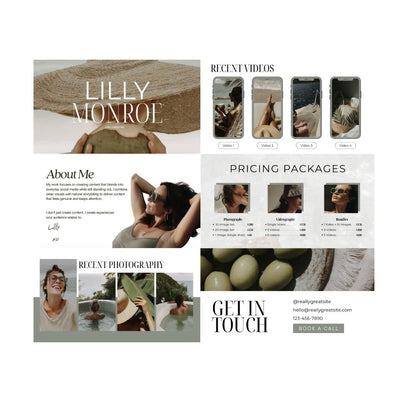 UGC Portfolio Template Canva - preview 4