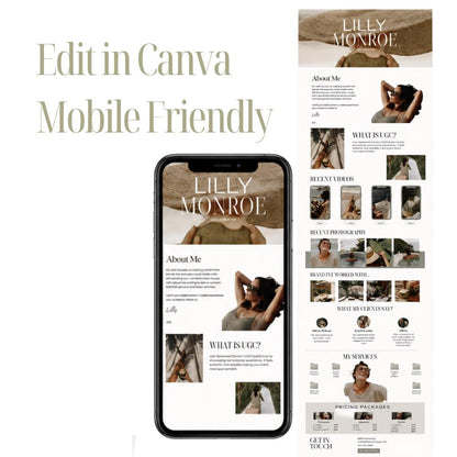 UGC Portfolio Template Canva - preview 5