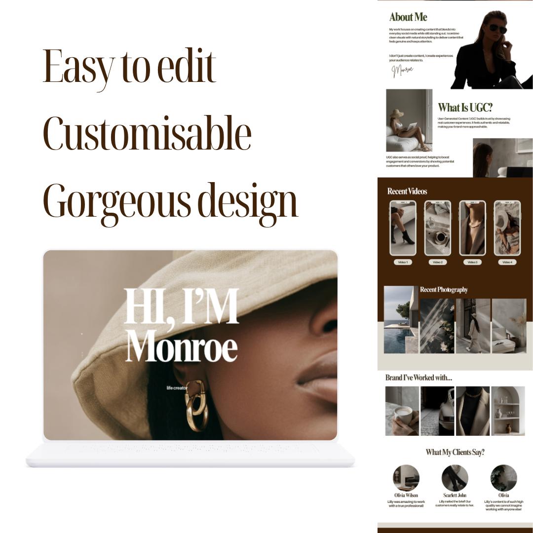 UGC Portfolio Template Canva - preview 4