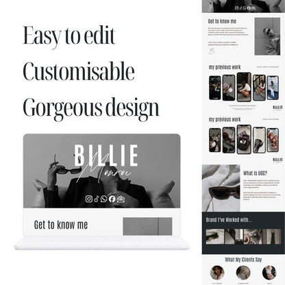 UGC Portfolio Template Canva - preview 2