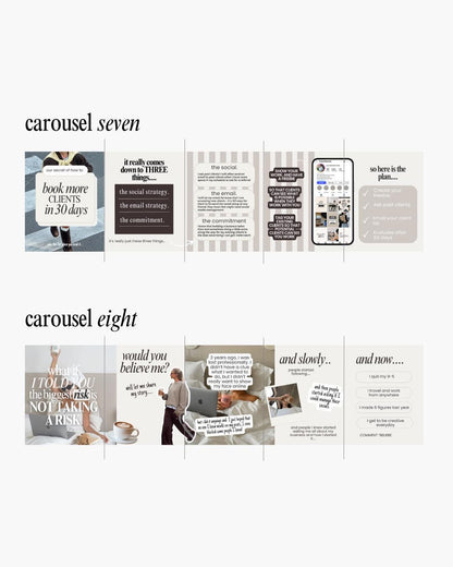 Seamless Instagram Carousel Post Templates - Social Media - preview 6
