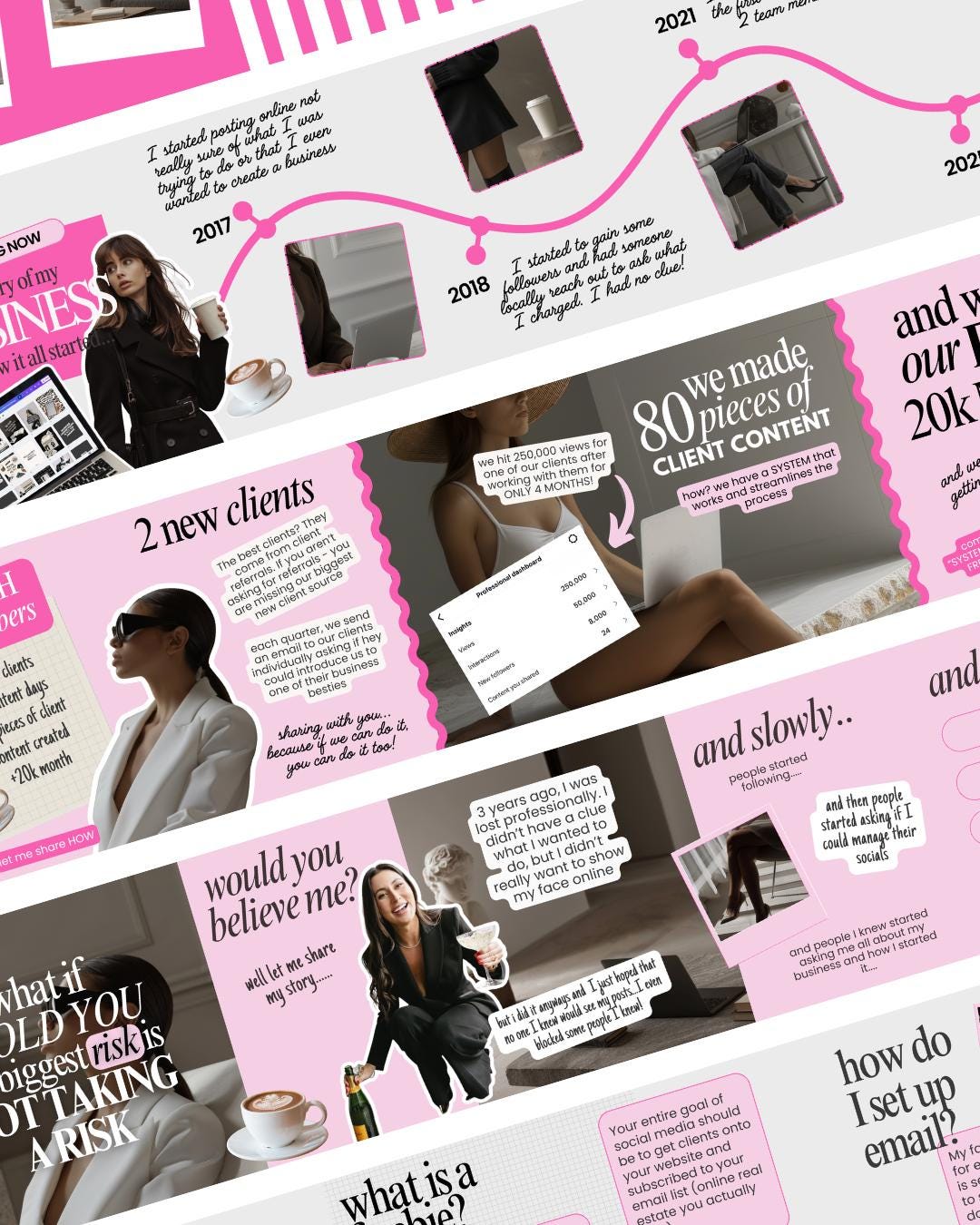 Pink Social Media Carousel Templates - preview 9