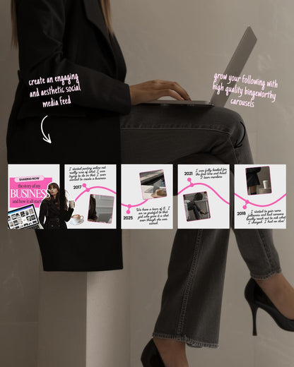 Pink Social Media Carousel Templates - preview 8