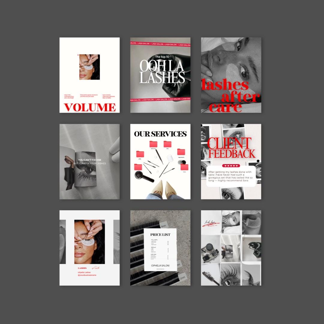 Luxury Lash Tech Instagram Templates - preview 4