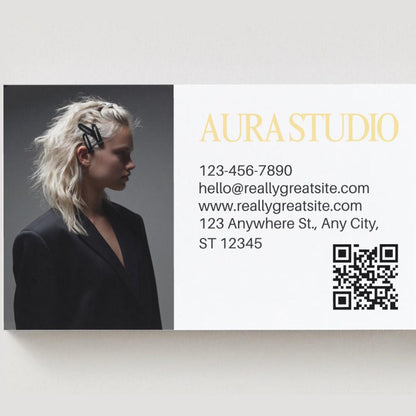 Modern Hair Stylist Business Card Template - preview 5