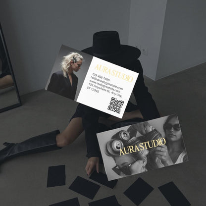 Modern Hair Stylist Business Card Template - preview 3