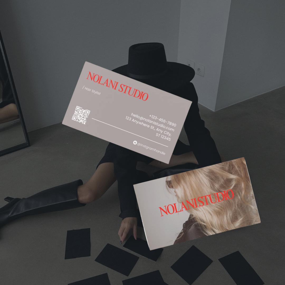 Modern Hair Stylist Business Card Template - preview 4