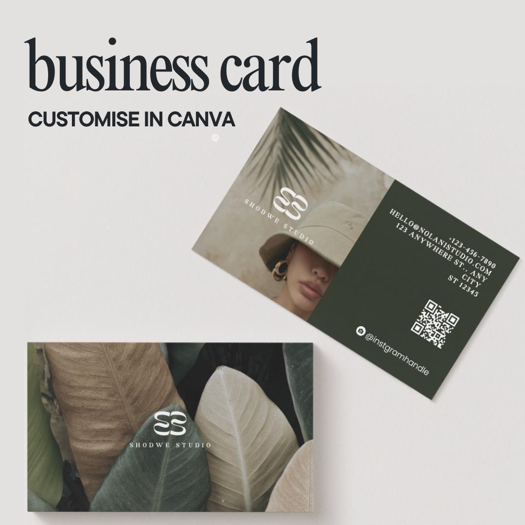 Editable Business Card Template Canva - preview 5