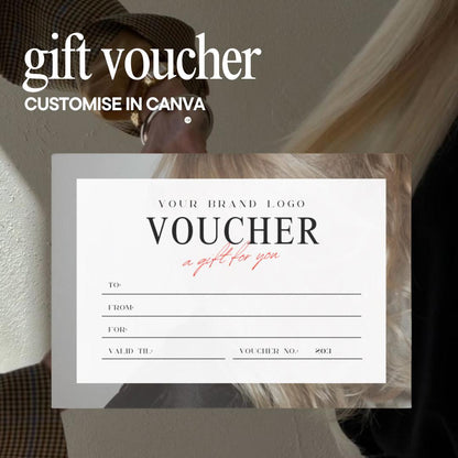 Editable Hair Salon Gift Voucher Template - preview 2