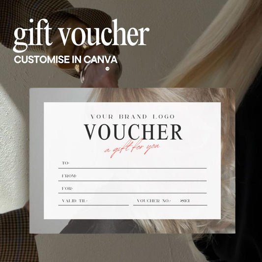 Editable Hair Salon Gift Voucher Template - preview 2