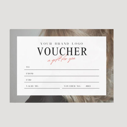 Editable Hair Salon Gift Voucher Template - preview 3