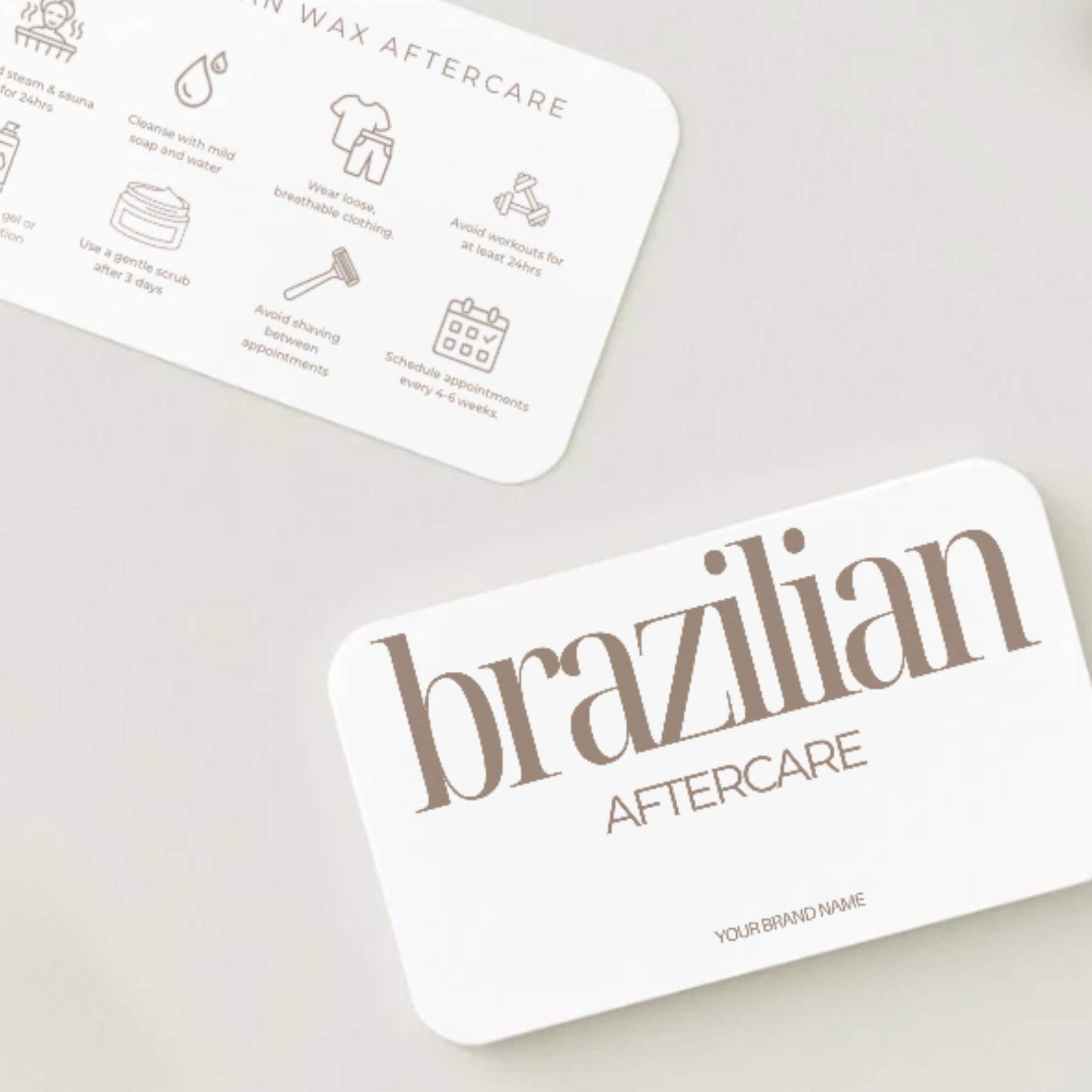 Brazilian Wax Aftercare Cards - preview 2