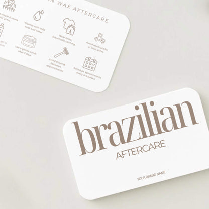 Brazilian Wax Aftercare Cards - preview 2