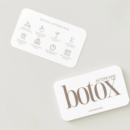 Botox Aftercare Cards | Editable Anti-Wrinkle Care Card - preview 3