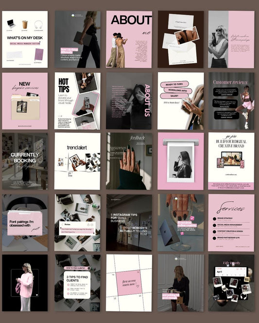 Editorial Instagram Templates Canva