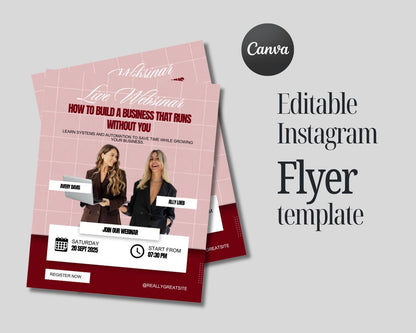 Business Coach Flyer | DIY Business Coaching Flyer Template