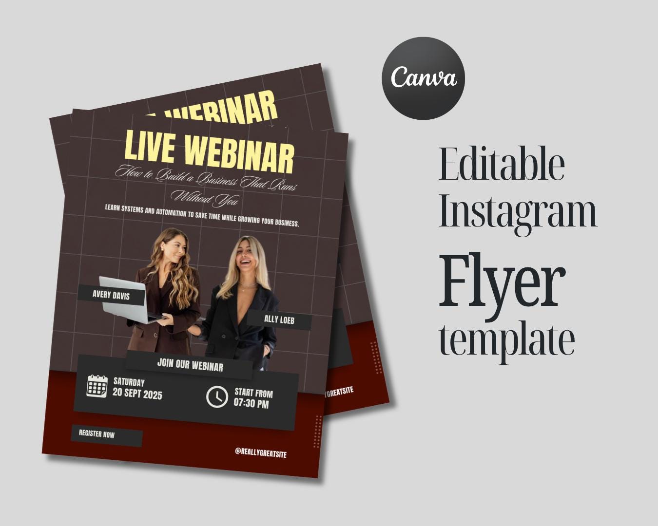 Business Coach Flyer | DIY Business Coaching Flyer Template