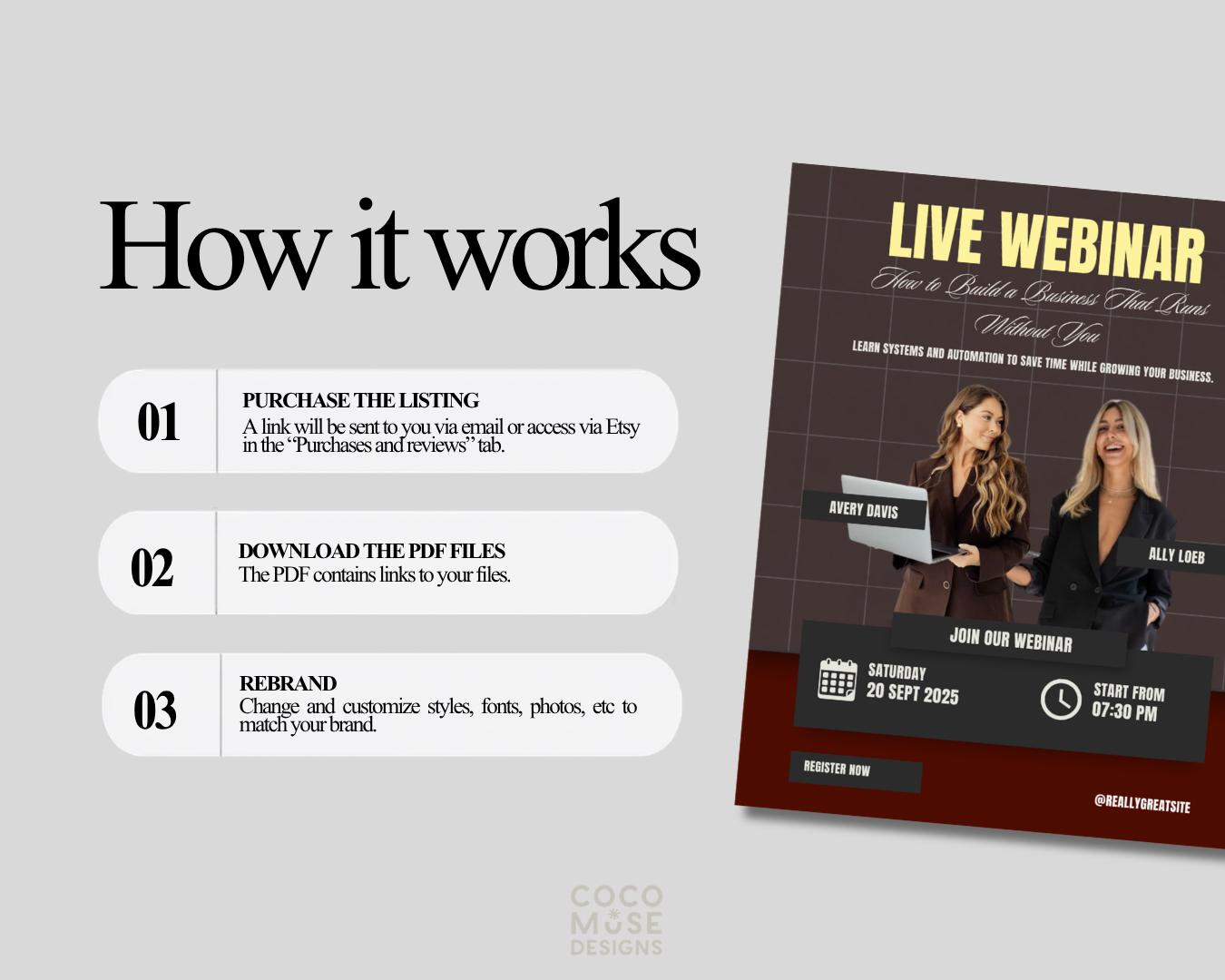 Business Coach Flyer | DIY Business Coaching Flyer Template - preview 5