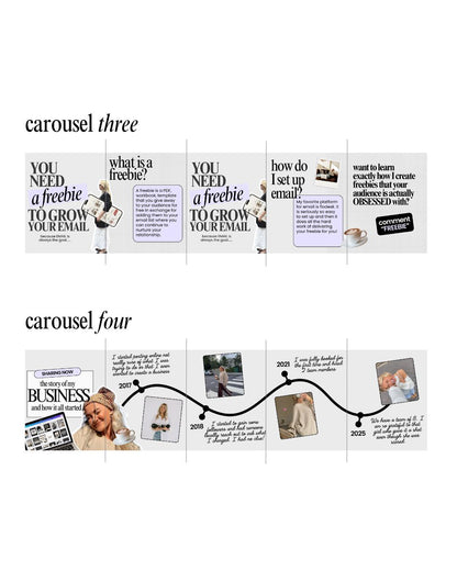 Seamless Purple Carousel Templates – Canva Social Media - preview 4