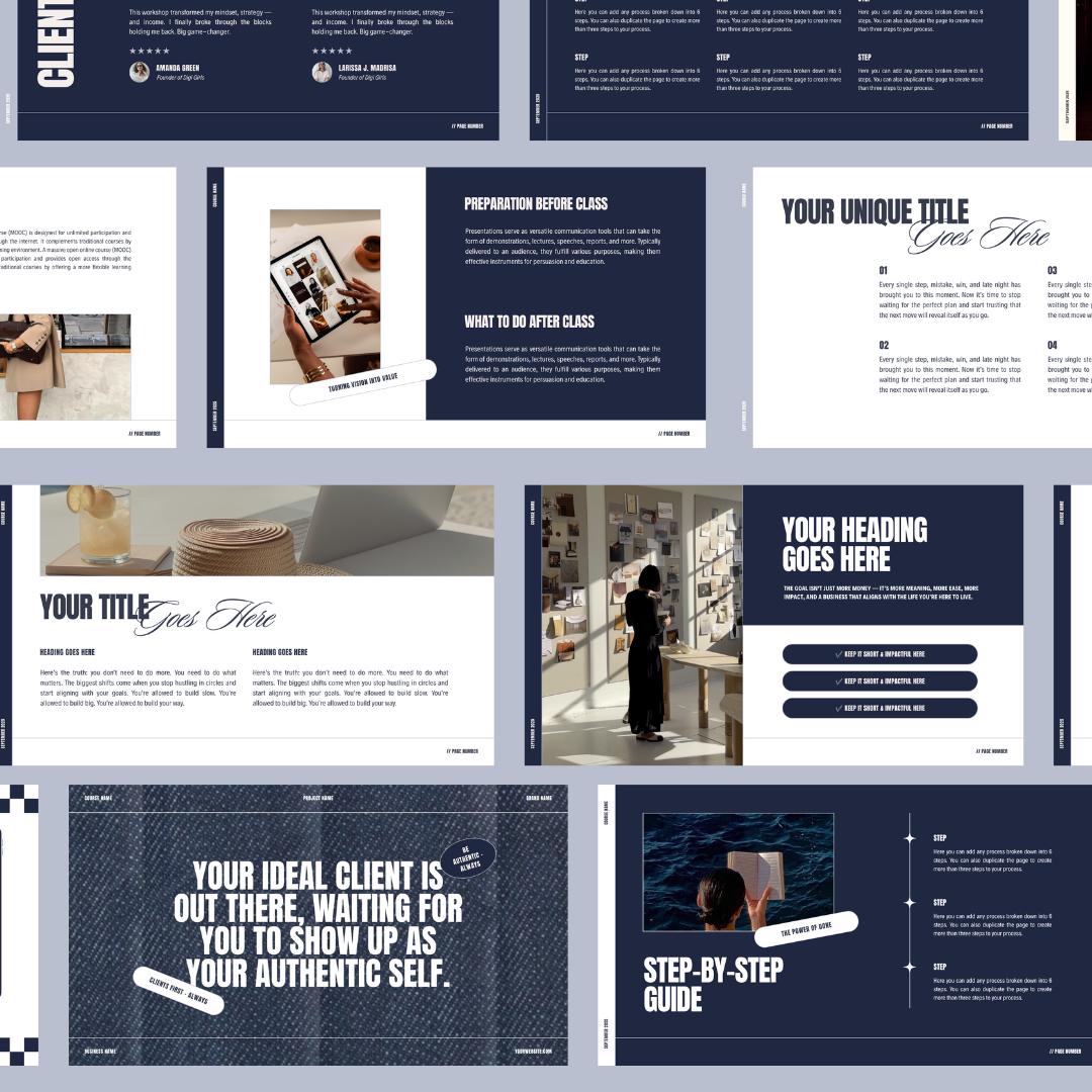Masterclass Slide Deck Template - preview 4