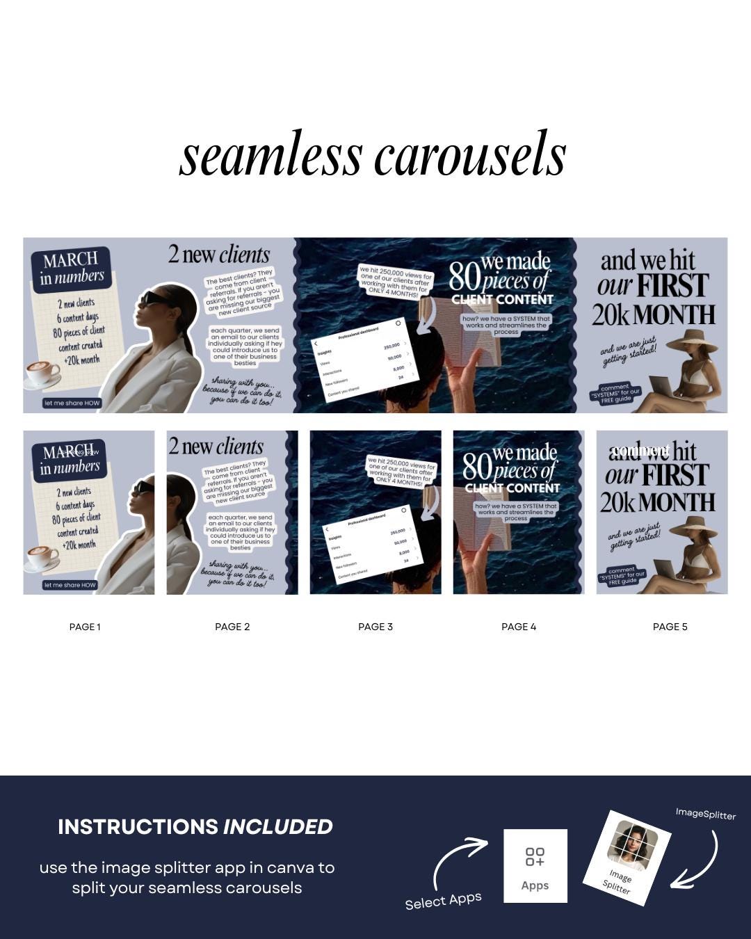 Carousel Templates - Social Media Manager Templates - - preview 2